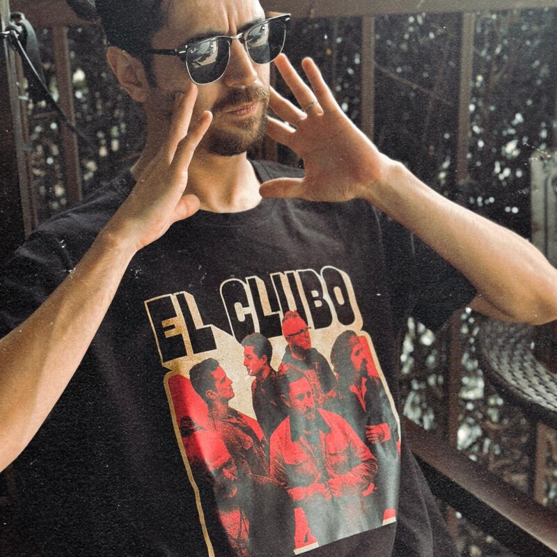 Tshirt Negra Foto Banda